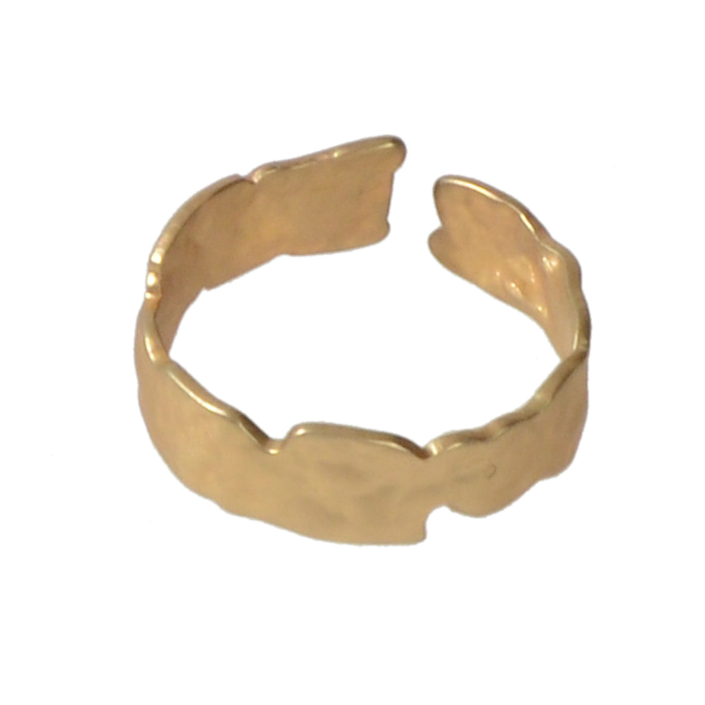 Classics Jewellery Gold Metal Minimalist Geometric Engagement Finger Ring Band-4